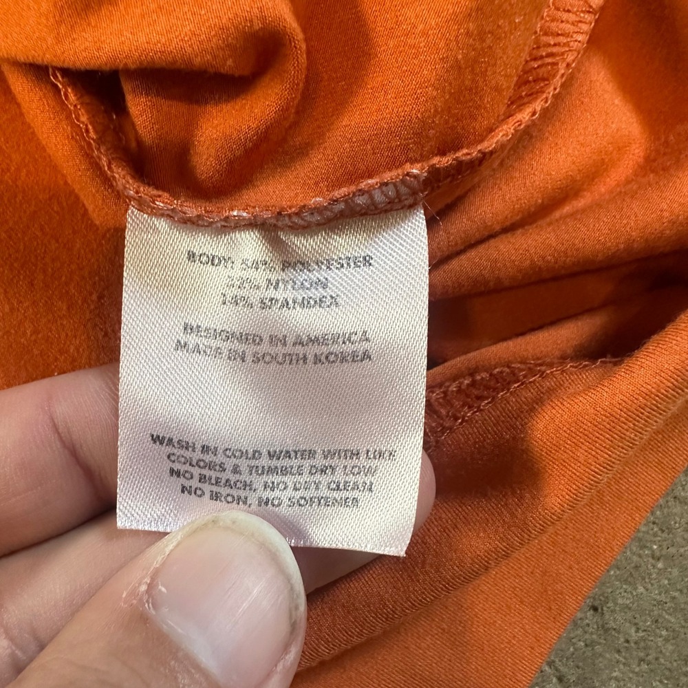 Rhoback 1/4 Zip Pullover Mens Large Orange Texas Longhorns Performance Stretch - Picture 4 of 11